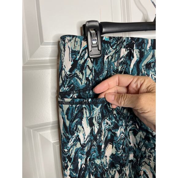 Sweaty Betty XL The Power Workout Leggings Blue Marble Print - Picture 5 of 11